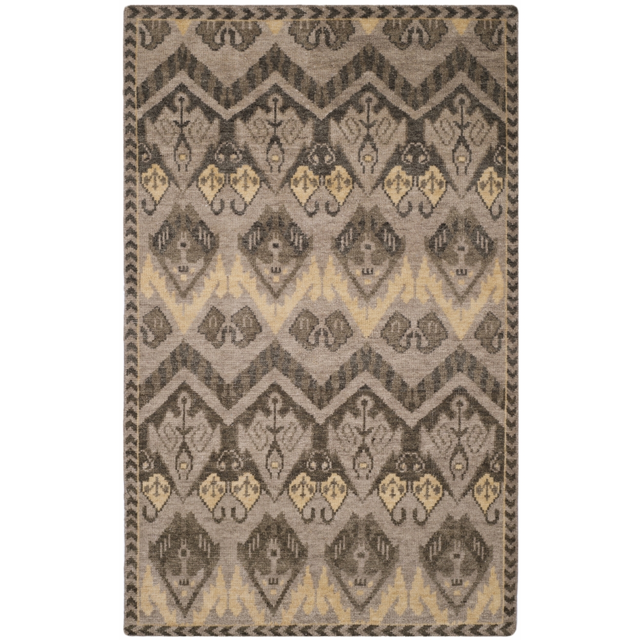 SAFAVIEH Kenya KNY656A Hand-knotted Gold / Beige Rug - 4' X 6'