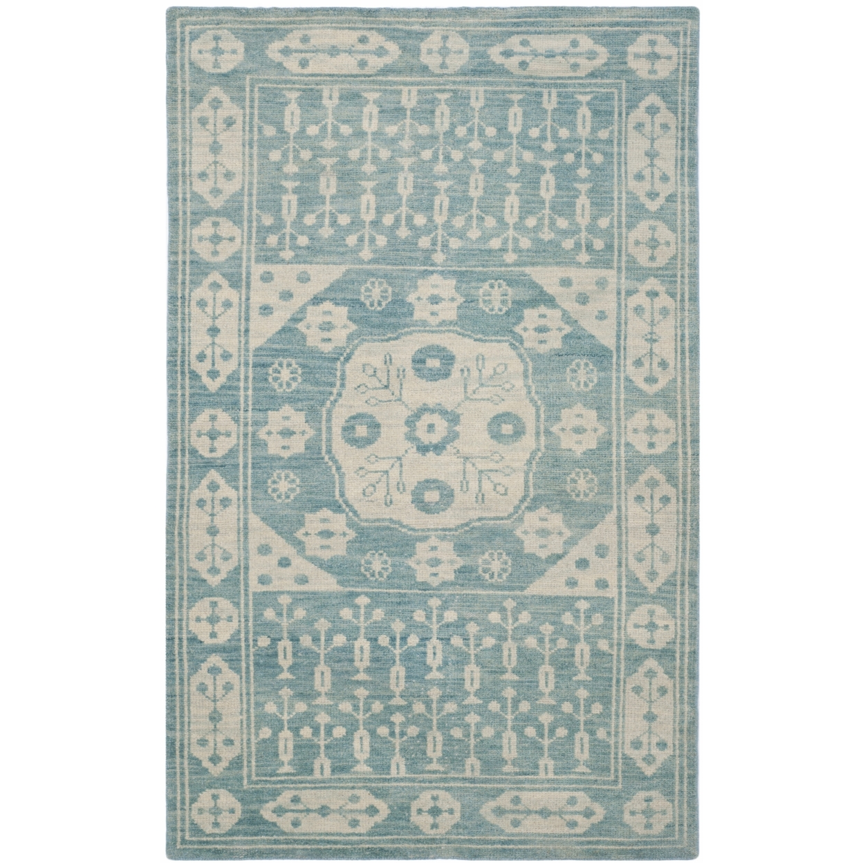 SAFAVIEH Kenya Collection KNY683A Hand-knotted Blue Rug - 4' X 6'