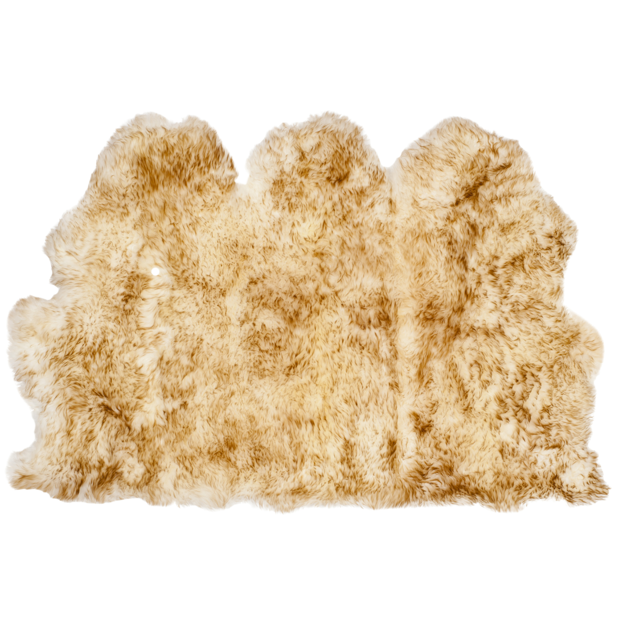SAFAVIEH Sheep Skin SHS121D Off White / Coco Brown Rug - 3' X 5'