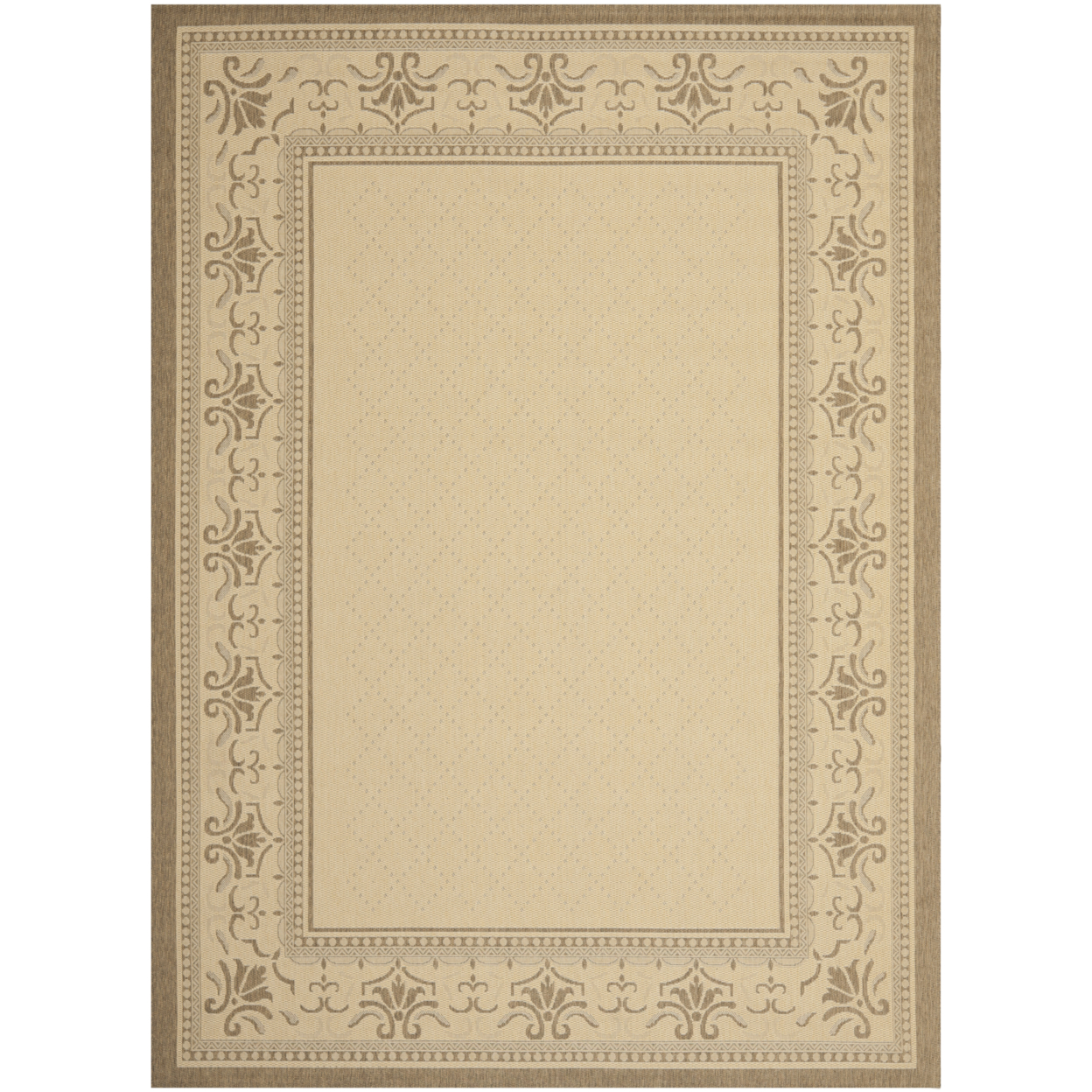 SAFAVIEH Outdoor CY0901-3001 Courtyard Natural / Brown Rug - 8' X 11'