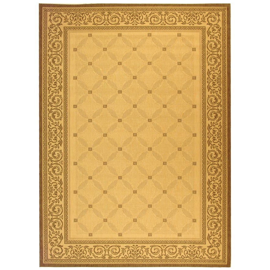 SAFAVIEH Outdoor CY1502-3001 Courtyard Natural / Brown Rug - 8' X 11'