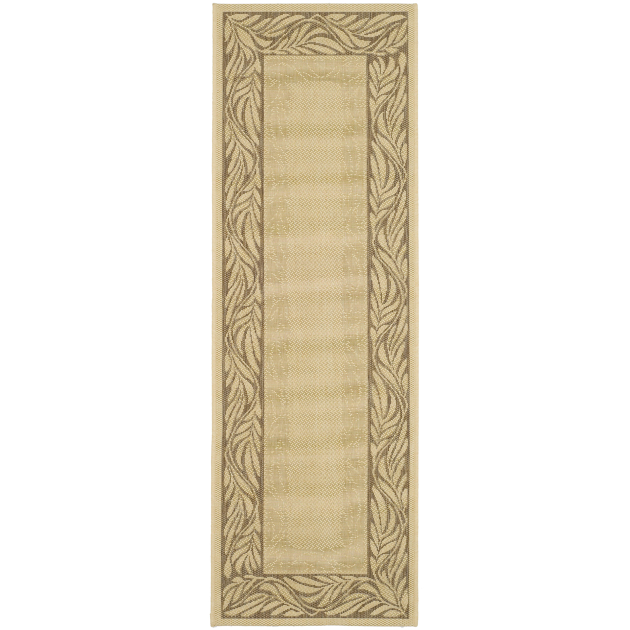 SAFAVIEH Outdoor CY1551-3001 Courtyard Natural / Brown Rug - 2' 3 X 6' 7