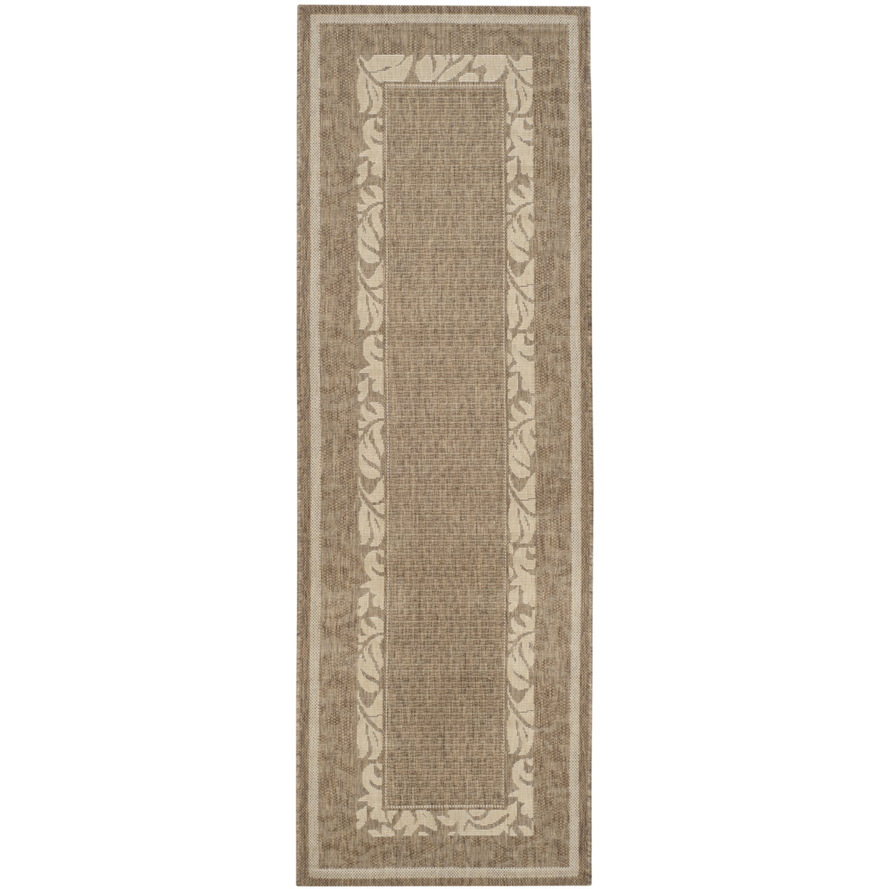 SAFAVIEH Outdoor CY1704-3009 Courtyard Brown / Natural Rug - 2' 3 X 6' 7