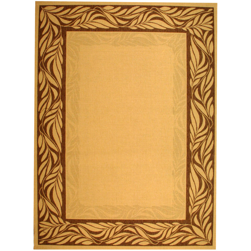 SAFAVIEH Outdoor CY1704-3001 Courtyard Natural / Brown Rug - 8' X 11'