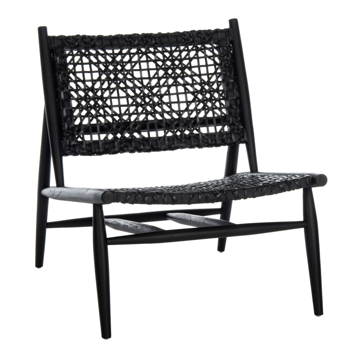SAFAVIEH Bandelier Accent Chair Black / Black