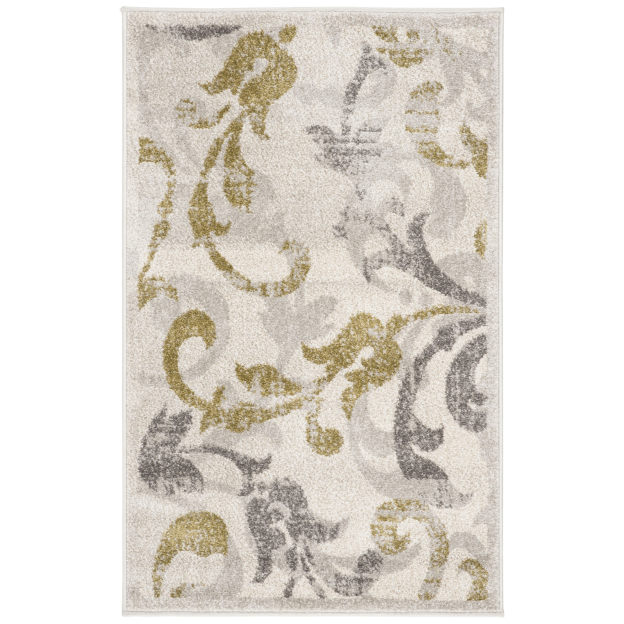 SAFAVIEH Amherst Collection AMT428E Ivory/Light Grey Rug - 2' 6 X 4'