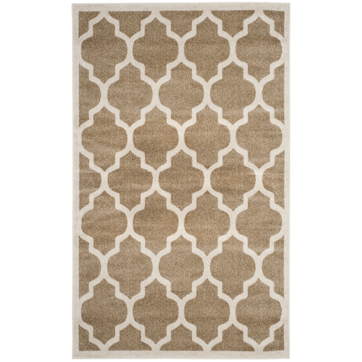SAFAVIEH Amherst Collection AMTW420S Wheat / Beige Rug - 7' Square
