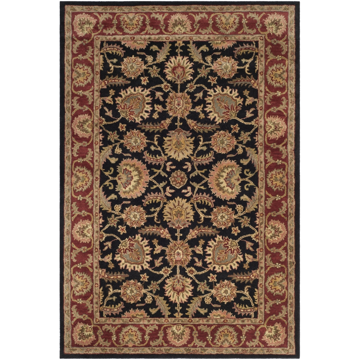 SAFAVIEH Classic Collection CL359A Handmade Navy/Red Rug - 6' X 9'