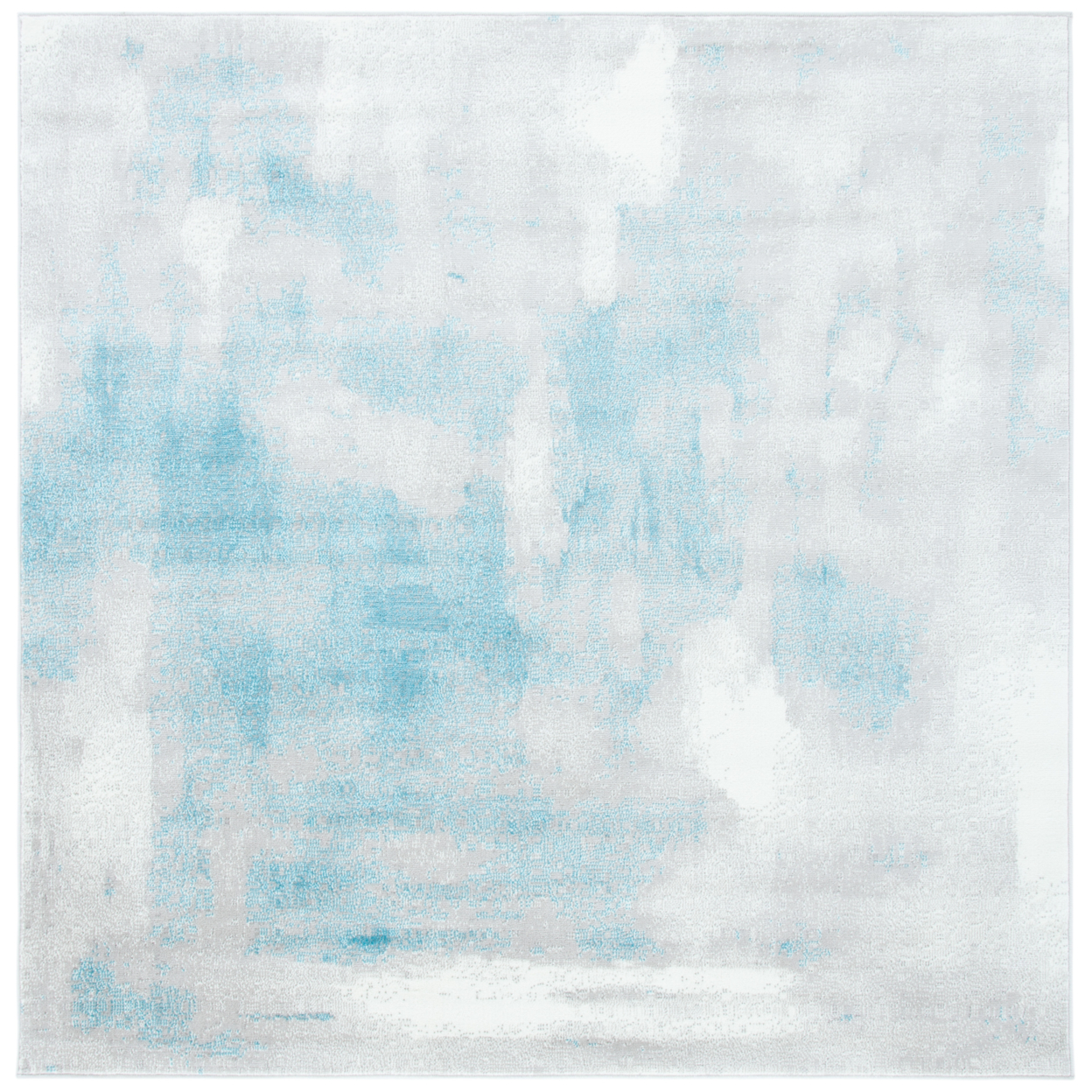 SAFAVIEH Skyler Collection SKY141M Grey / Blue Rug - 6' 7 Square