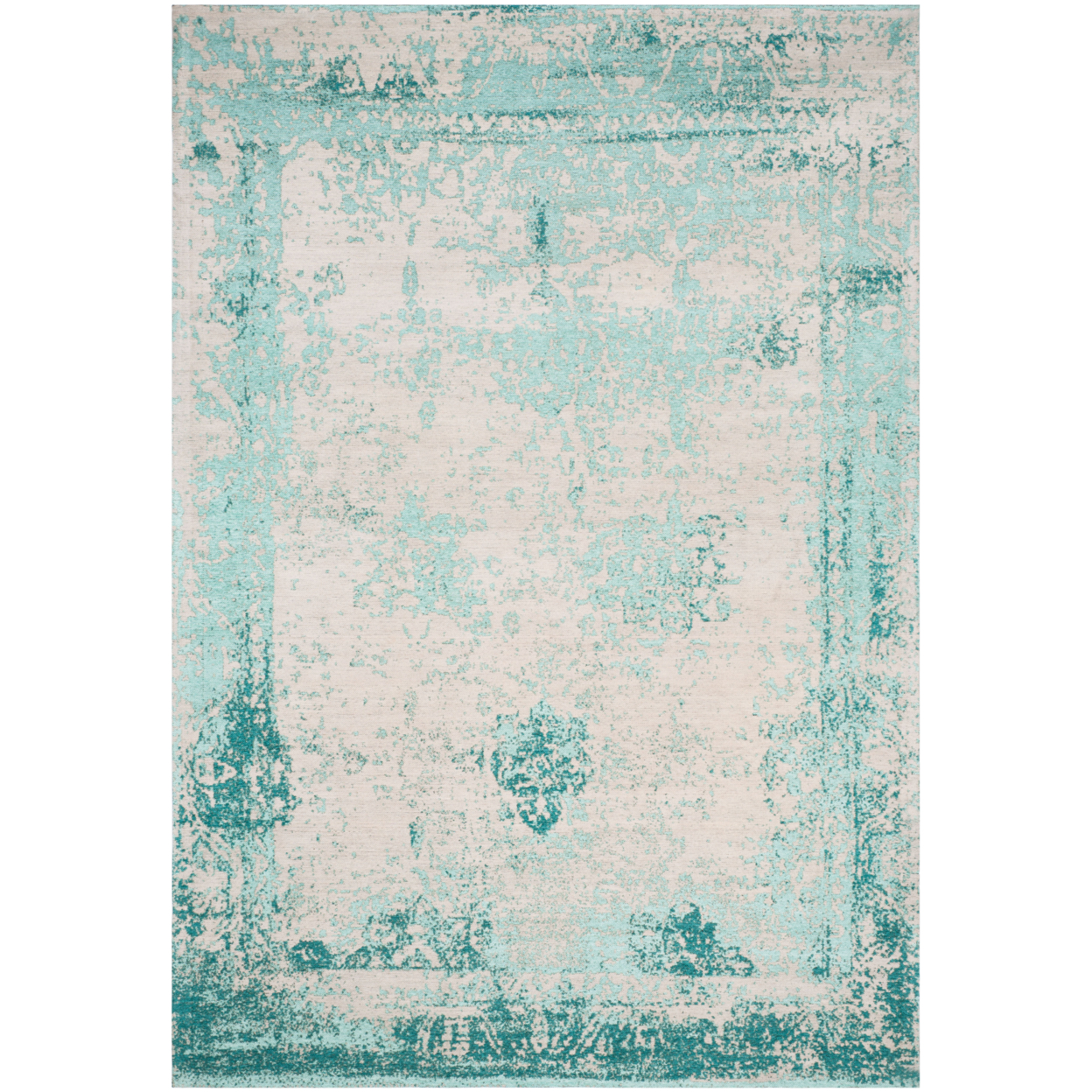 SAFAVIEH Classic Vintage Collection CLV125T Turquoise Rug - 6' 7 X 9' 2