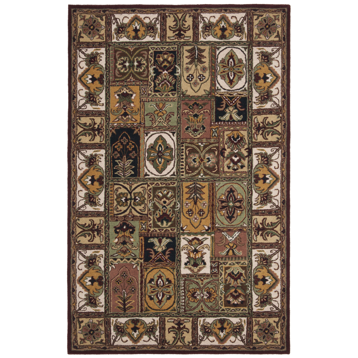 SAFAVIEH Classic Collection CL386A Handmade Assorted Rug - 7' 6 X 9' 6 Oval