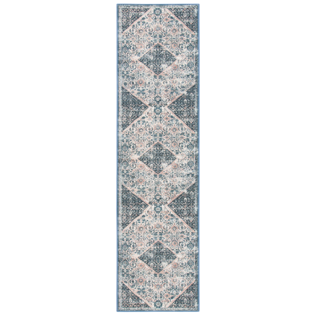 SAFAVIEH Journey Collection JNY150A Ivory / Pink Rug - 2-4 X 9