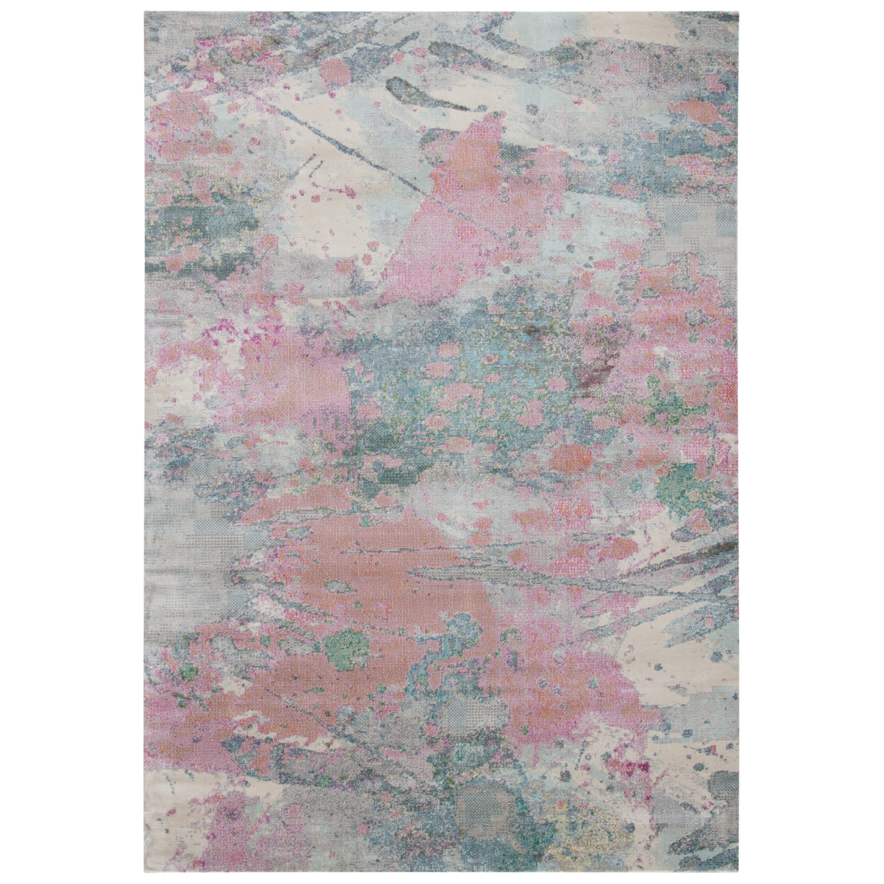 SAFAVIEH Lillian Collection LLN381A Ivory / Pink Rug - 2' 2 X 7'