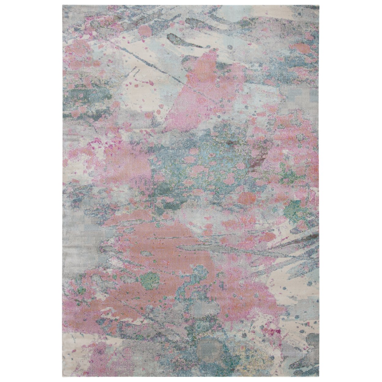 SAFAVIEH Lillian Collection LLN381A Ivory / Pink Rug - 2' 2 X 9'