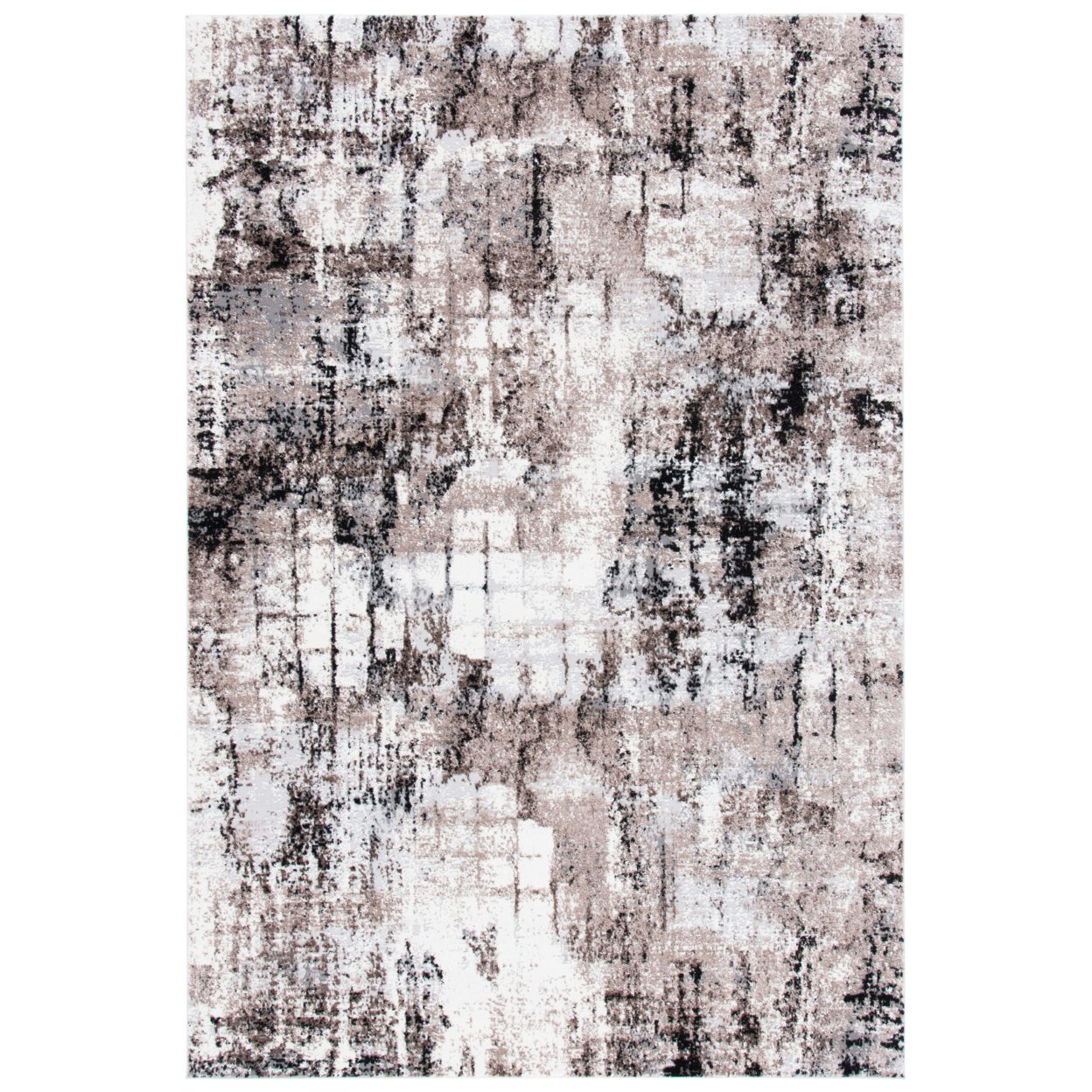 SAFAVIEH Lilypond Collection LLP808A Ivory / Grey Rug - 5' 1 X 7' 6