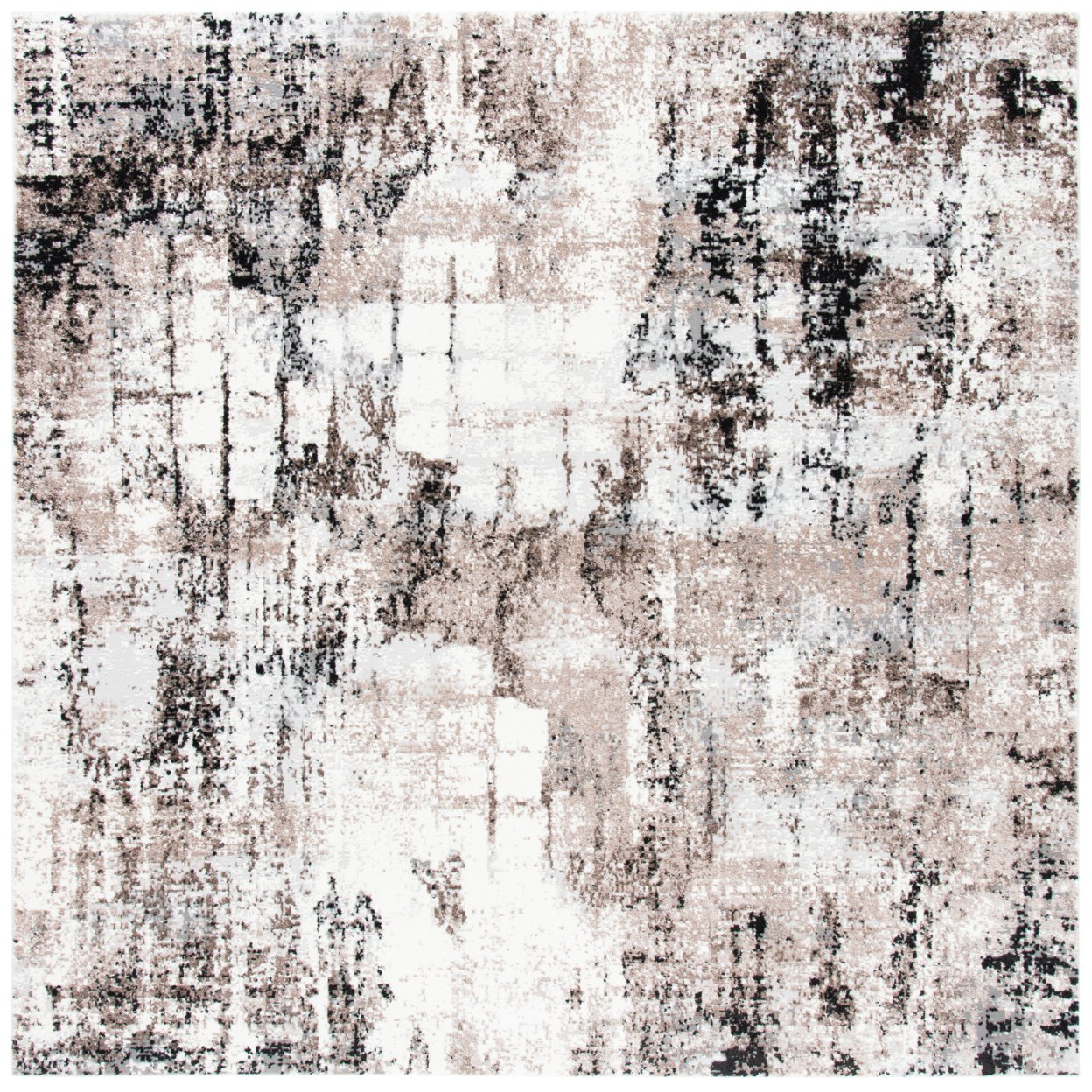 SAFAVIEH Lilypond Collection LLP808A Ivory / Grey Rug - 5' 1 X 7' 6