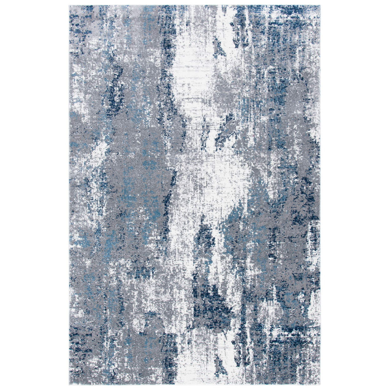 SAFAVIEH Lilypond Collection LLP818F Grey / Blue Rug - 6' 7 Round