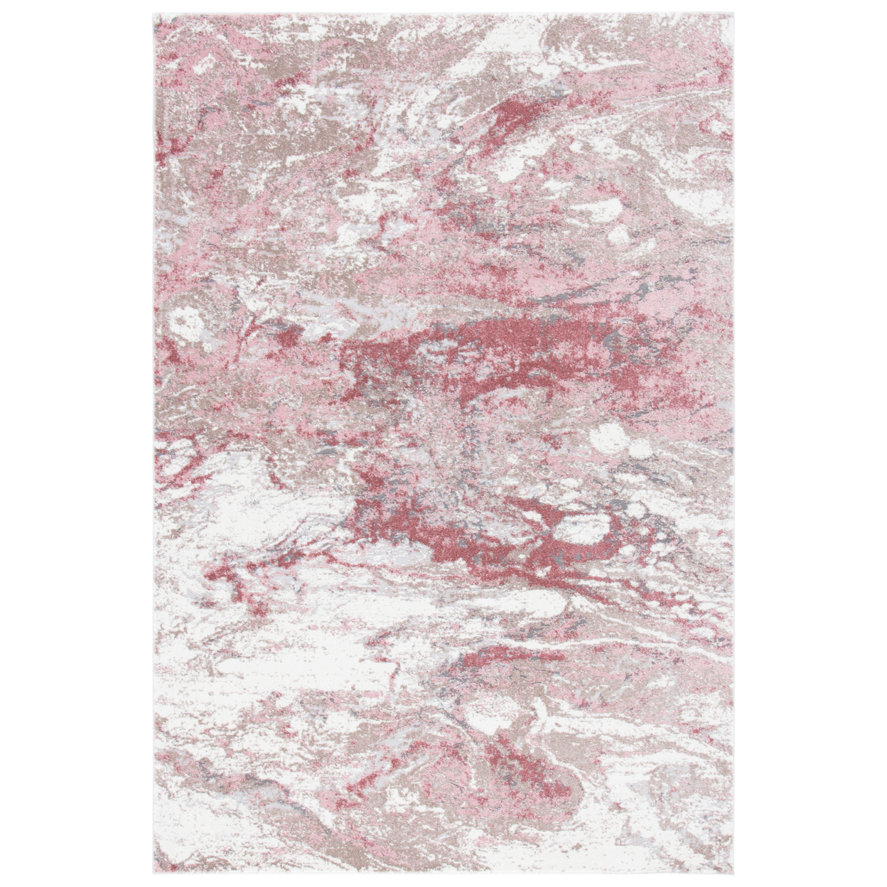 SAFAVIEH Lilypond Collection LLP883A Ivory / Rose Rug - 4' X 6'