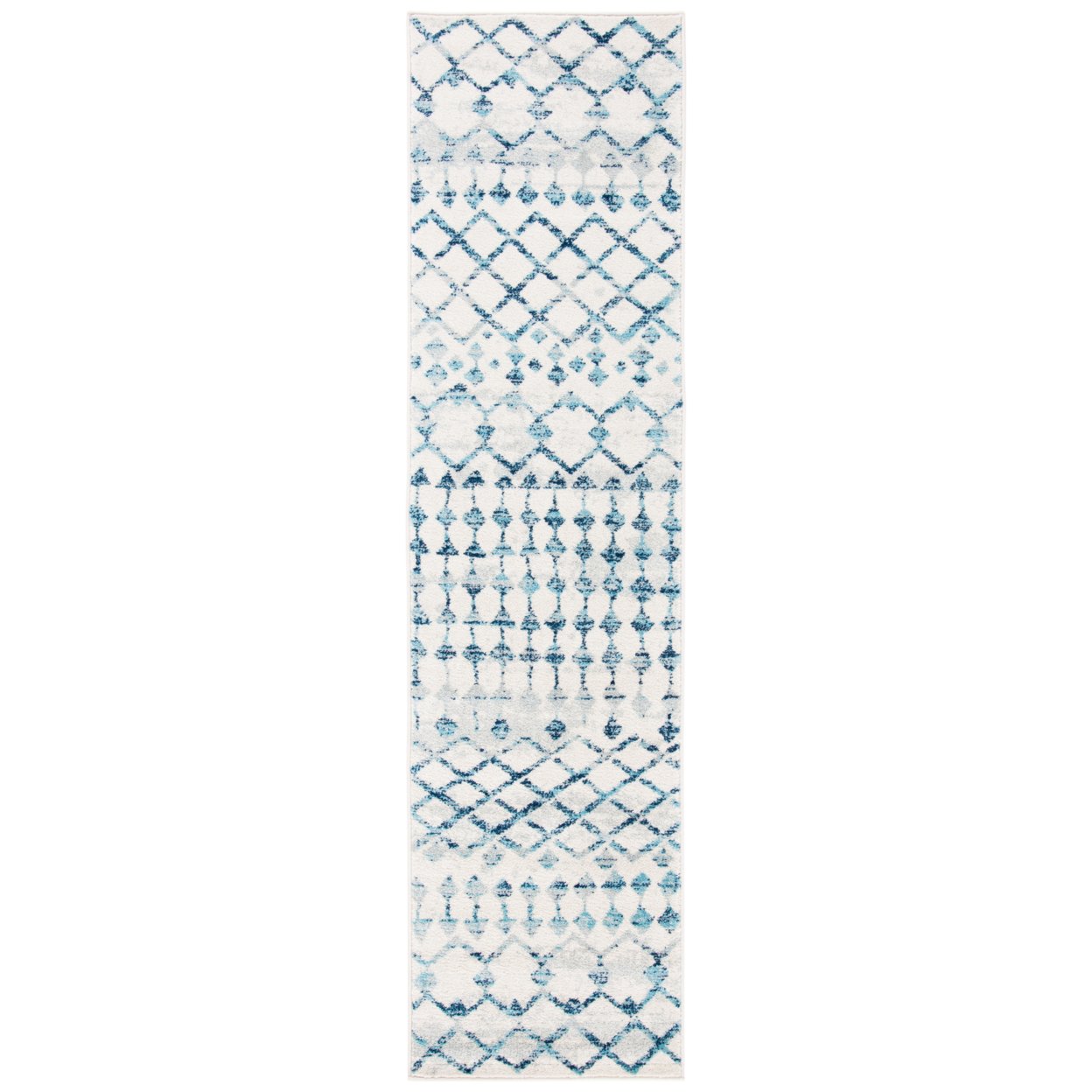 SAFAVIEH Mercer Collection MRE449A Ivory / Turquoise Rug - 8 X 10