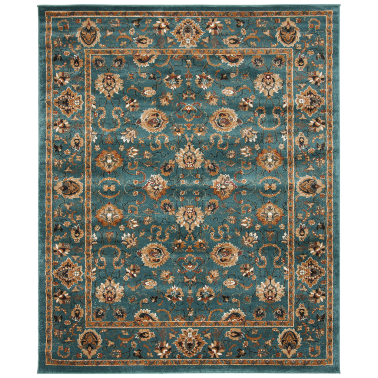 SAFAVIEH Summit Collection SMT297L Teal / Teal Rug - 3' X 5'
