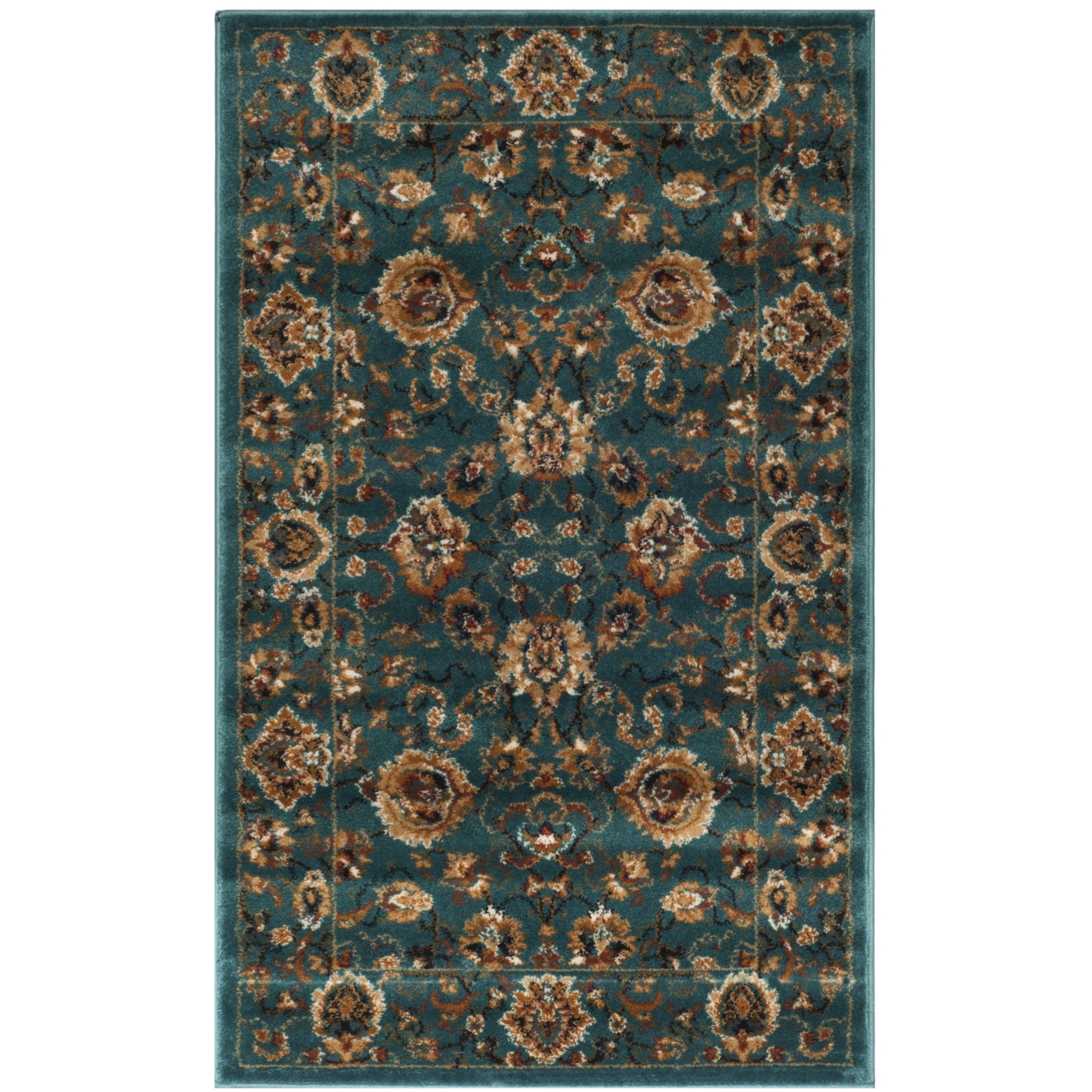 SAFAVIEH Summit Collection SMT297L Teal / Teal Rug - 3' X 5'