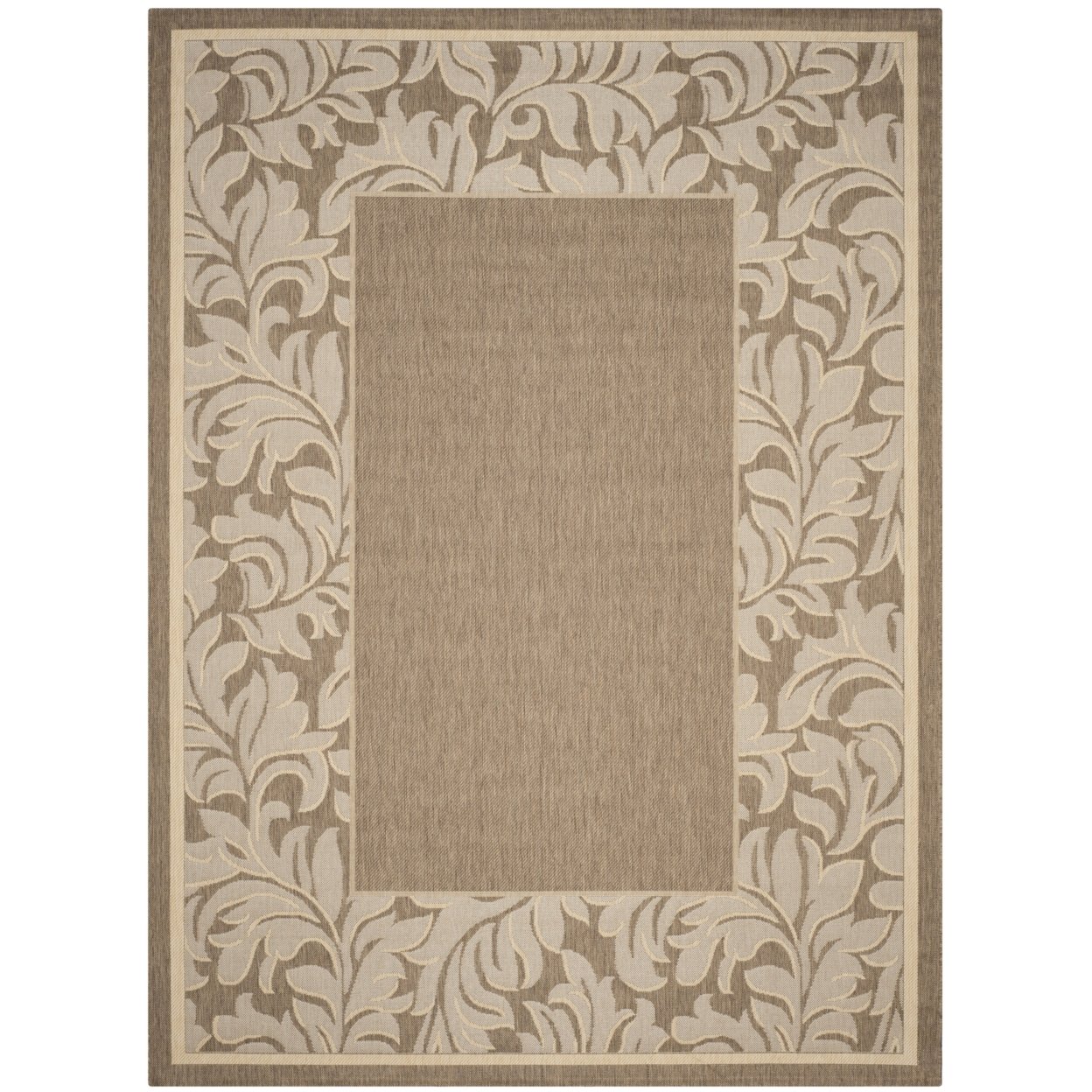 SAFAVIEH Outdoor CY2666-3009 Courtyard Brown / Natural Rug - 8' X 11'