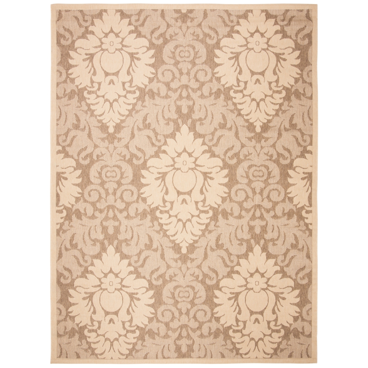 SAFAVIEH Outdoor CY2714-3009 Courtyard Brown / Natural Rug - 8' X 11'