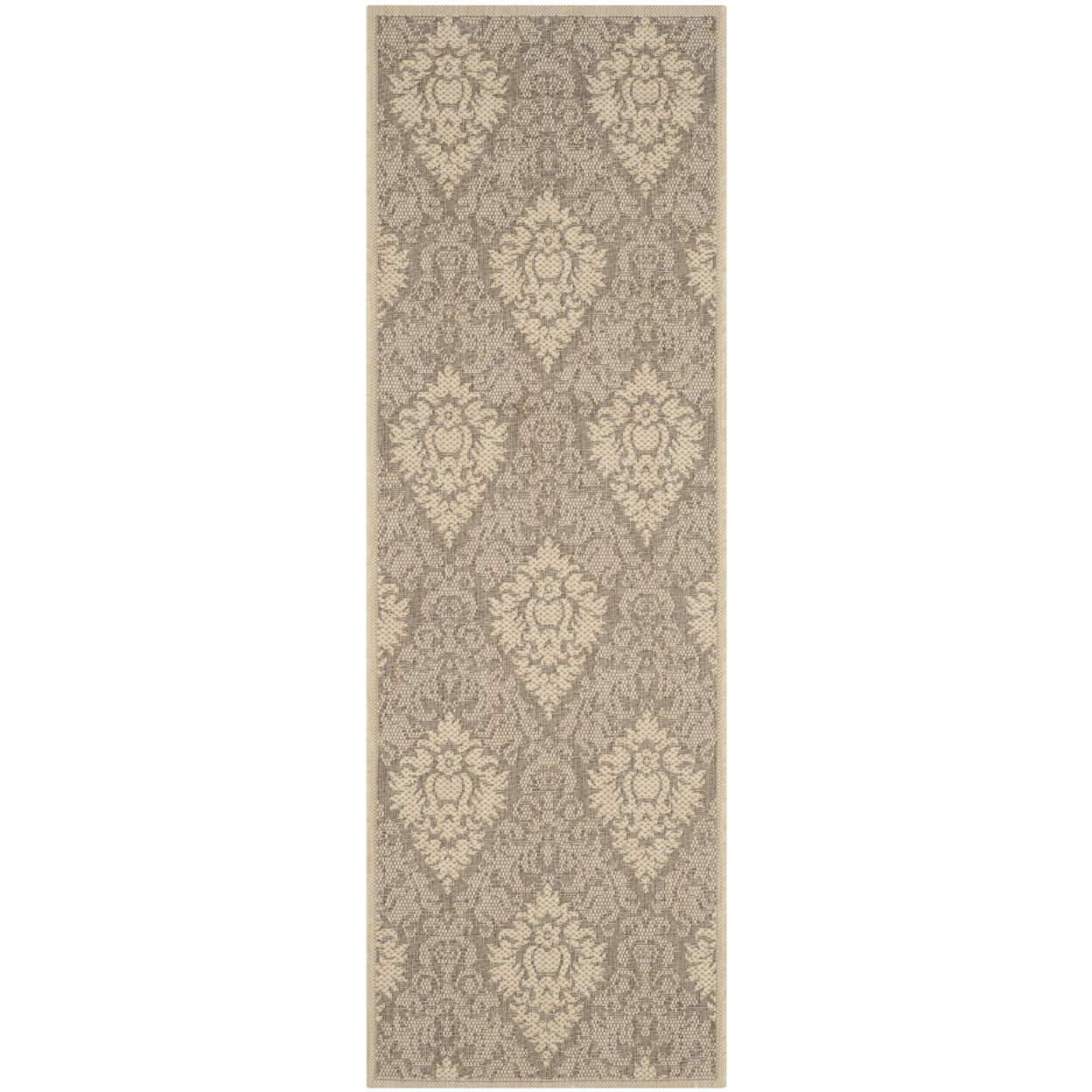 SAFAVIEH Outdoor CY2714-3009 Courtyard Brown / Natural Rug - 2' 3 X 6' 7