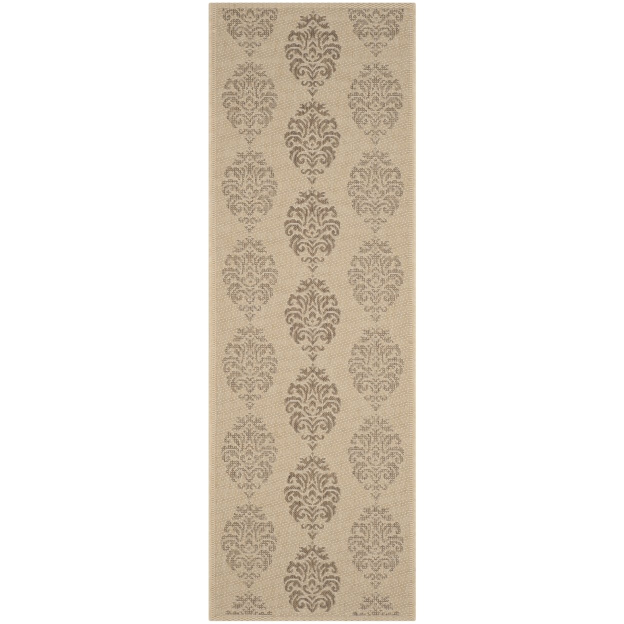 SAFAVIEH Outdoor CY2720-3001 Courtyard Natural / Brown Rug - 2' 3 X 6' 7
