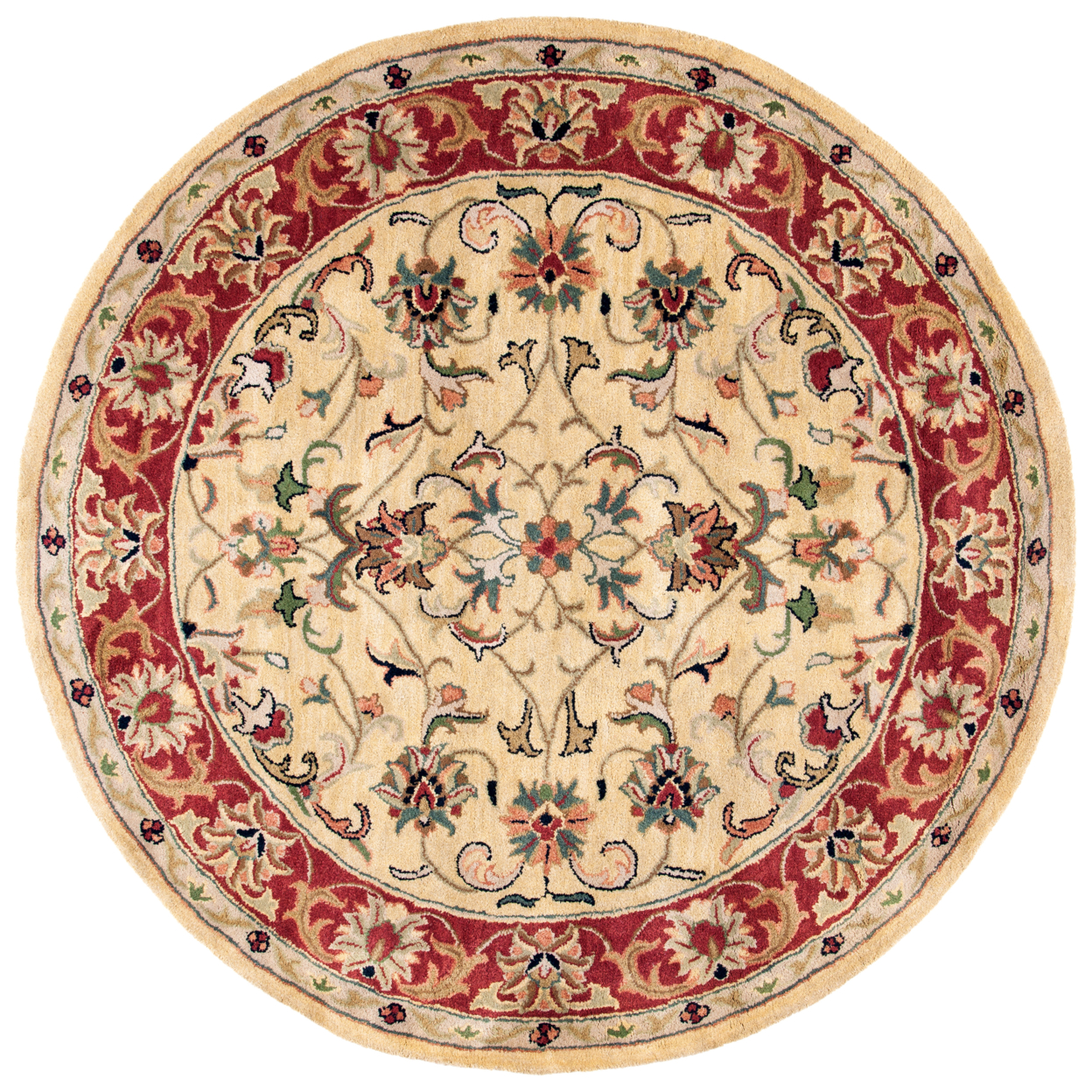SAFAVIEH CL398A Classic Gold / Red - 3' 6 Round