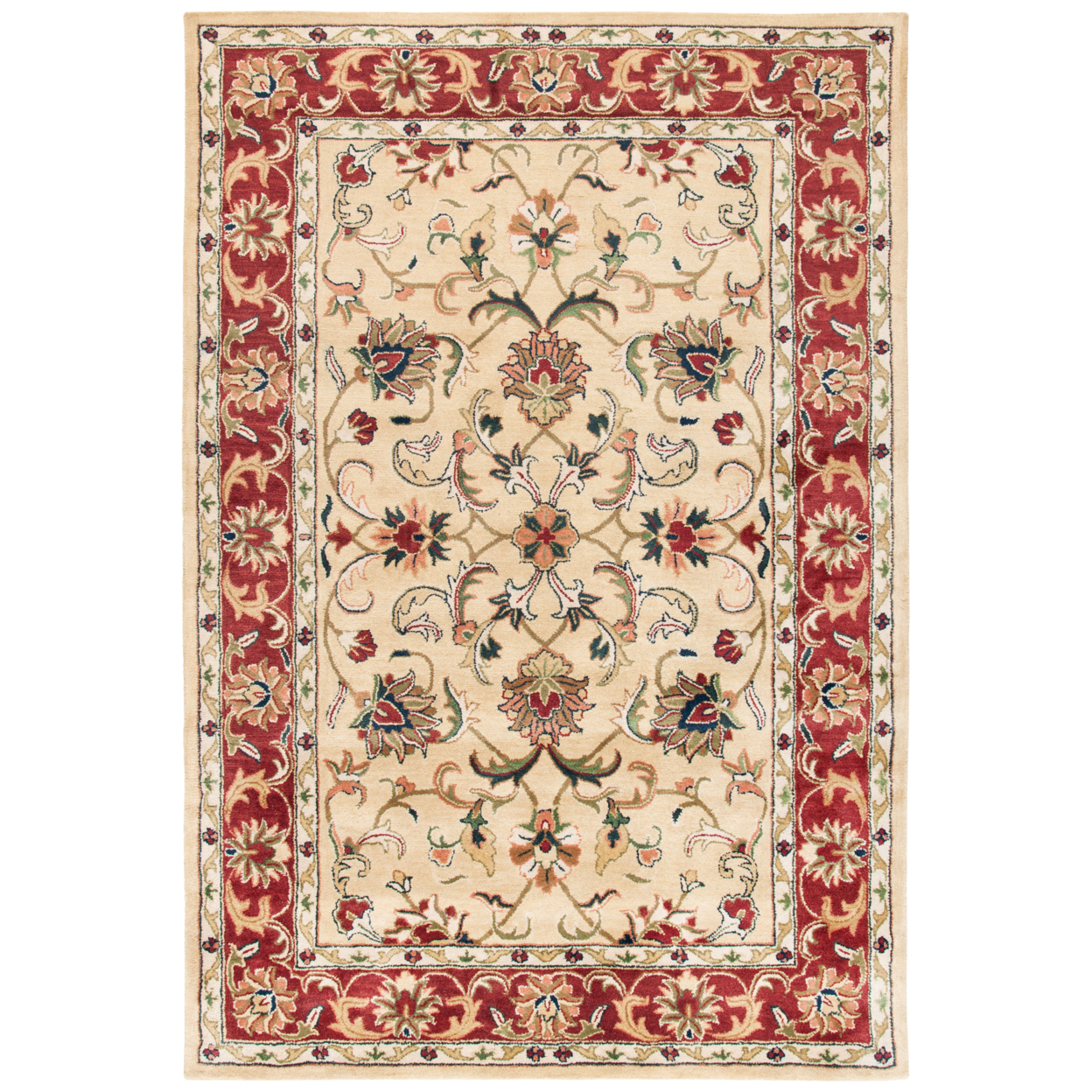 SAFAVIEH CL398A Classic Gold / Red - 6' X 9'