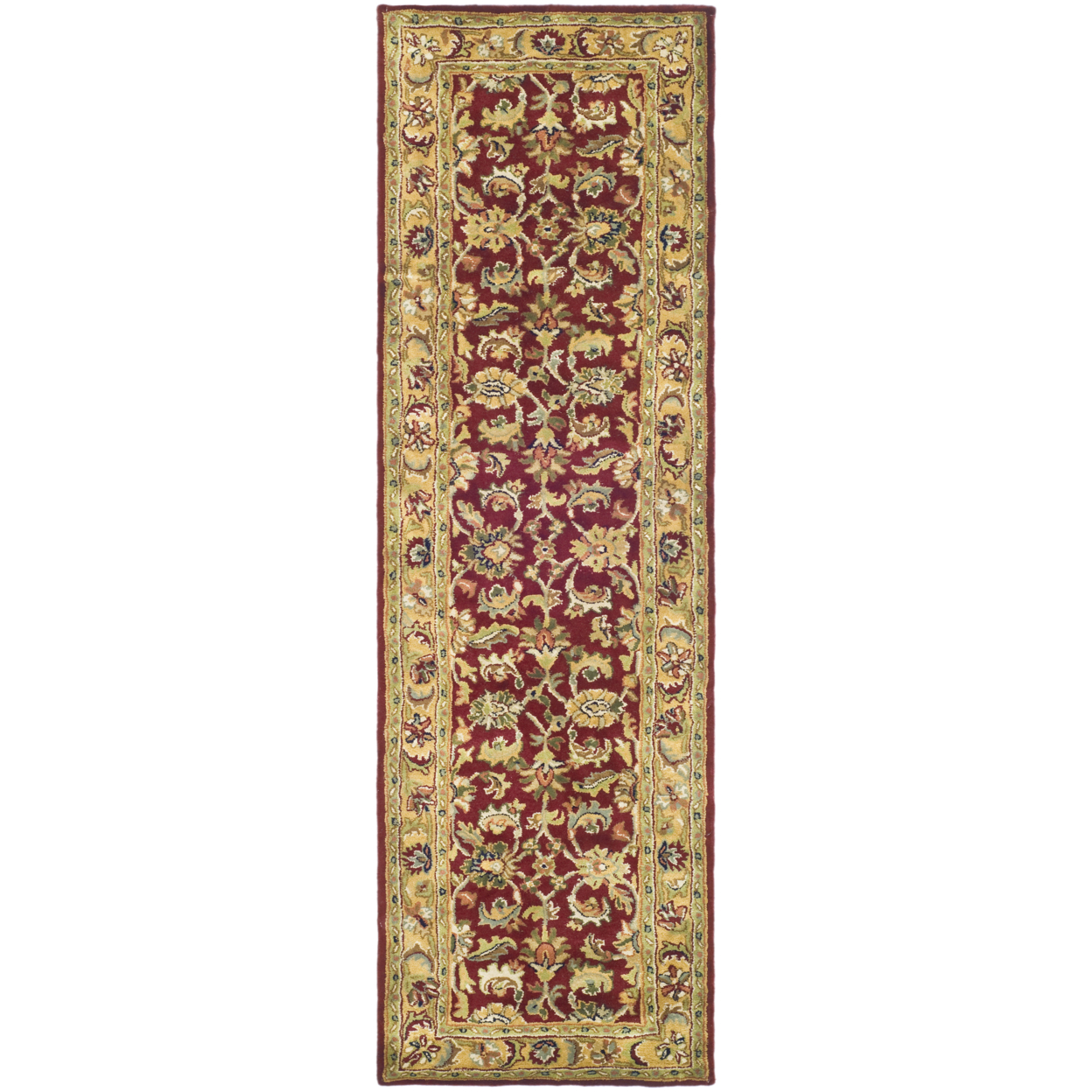 SAFAVIEH Classic Collection CL758C Handmade Red/Gold Rug - 6' X 9'