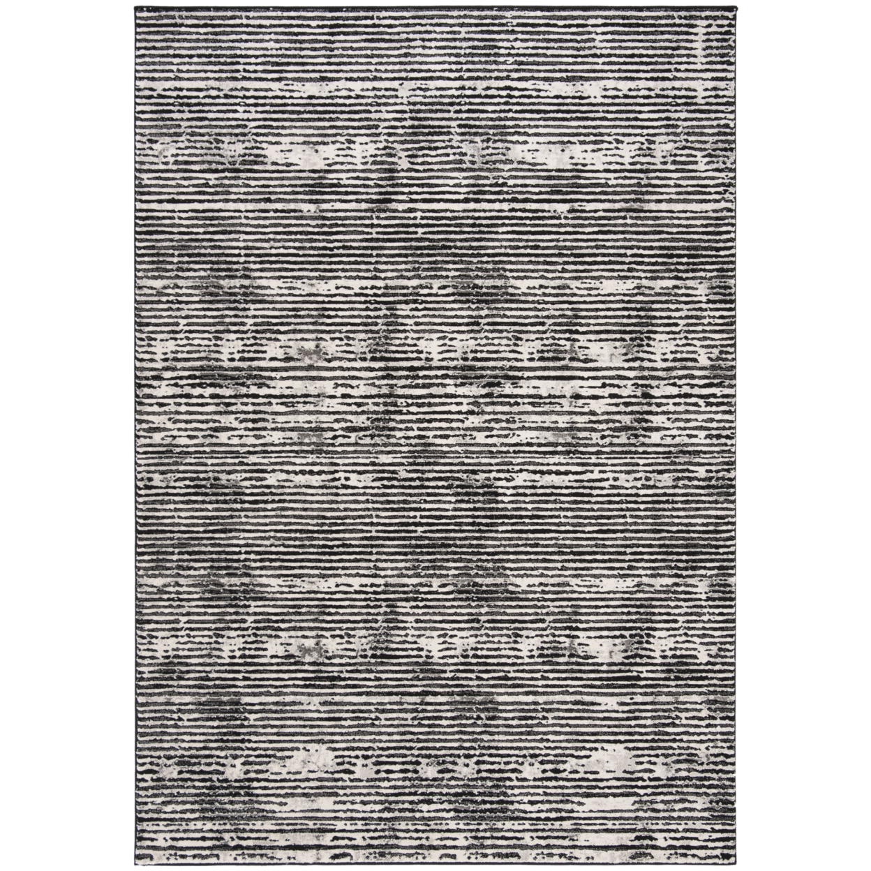 SAFAVIEH Lurex Collection LUR188Z Black / Grey Rug - 3' Square