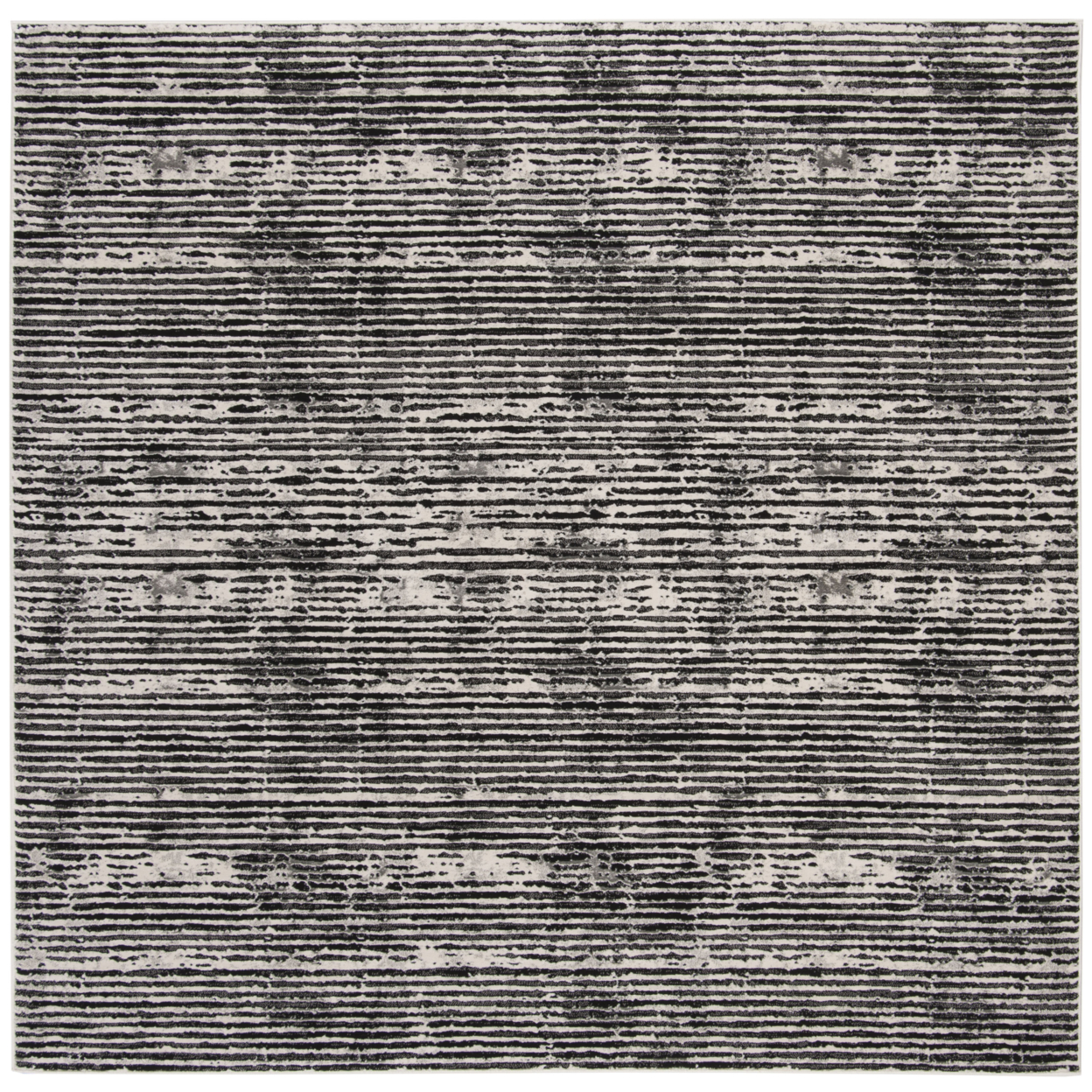 SAFAVIEH Lurex Collection LUR188Z Black / Grey Rug - 5' Square