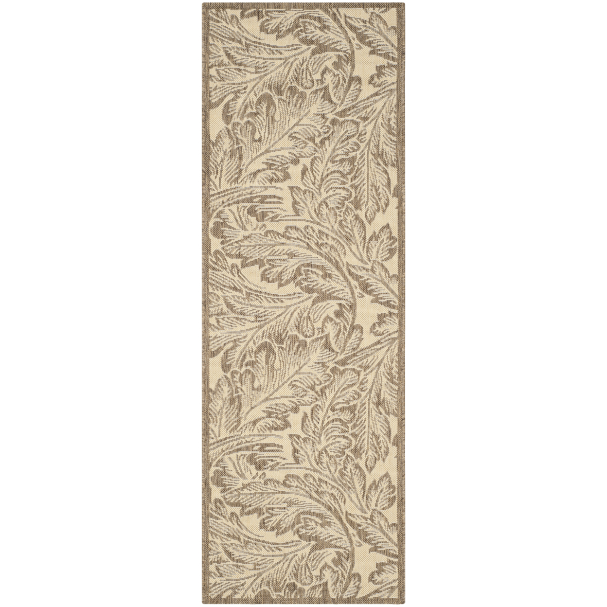 SAFAVIEH Outdoor CY2996-3001 Courtyard Natural / Brown Rug - 2' 3 X 6' 7