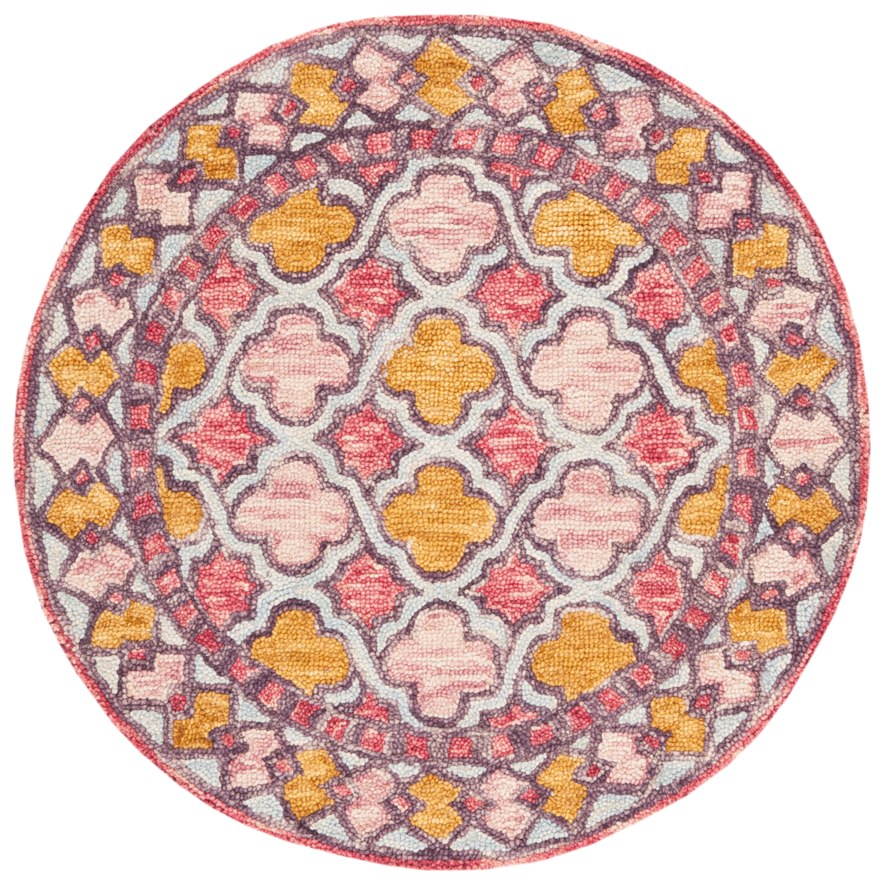 SAFAVIEH Aspen APN121U Handmade Pink / Yellow Rug - 8' X 10'