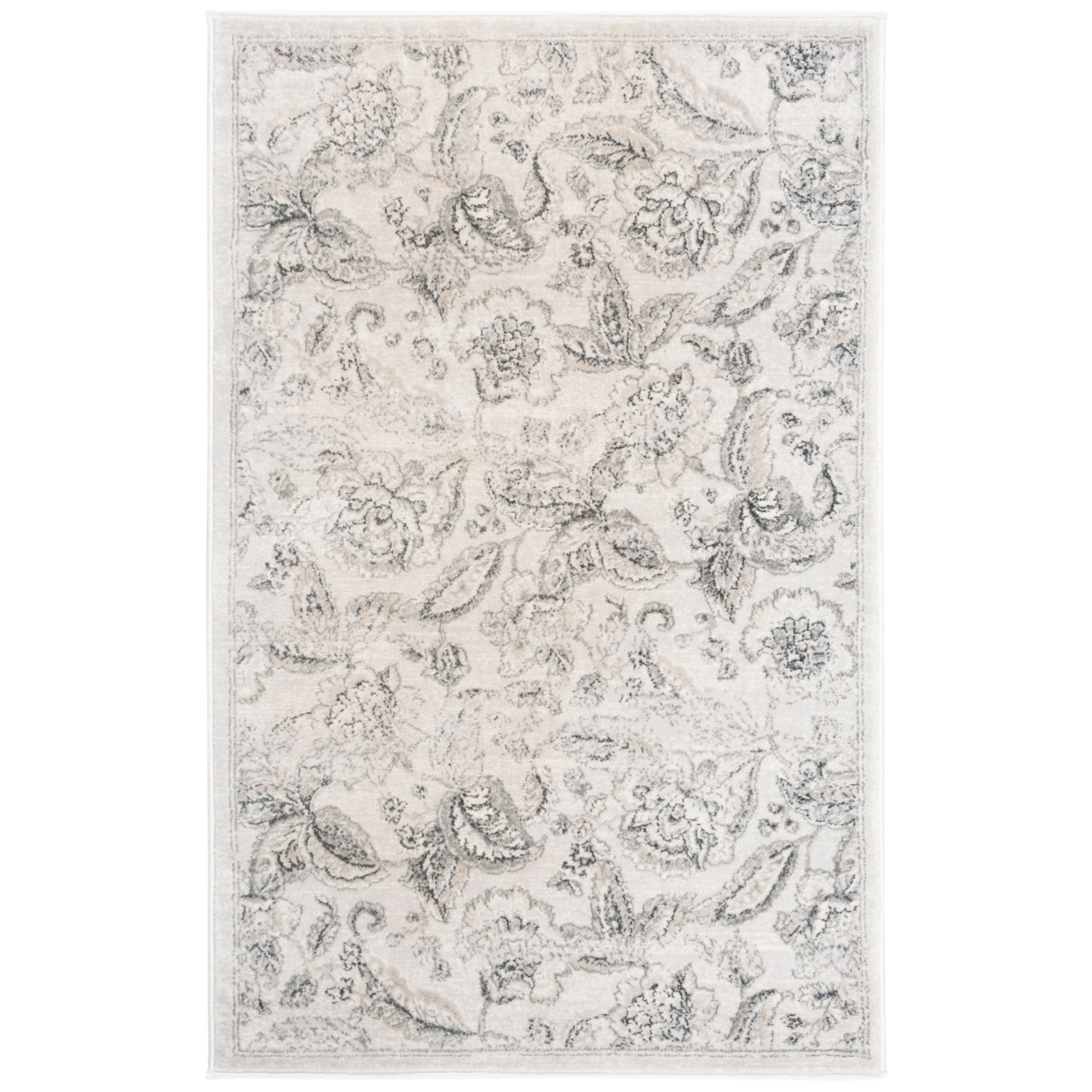 SAFAVIEH Carnegie Collection CNG622S Silver / Grey Rug - 3' X 5'