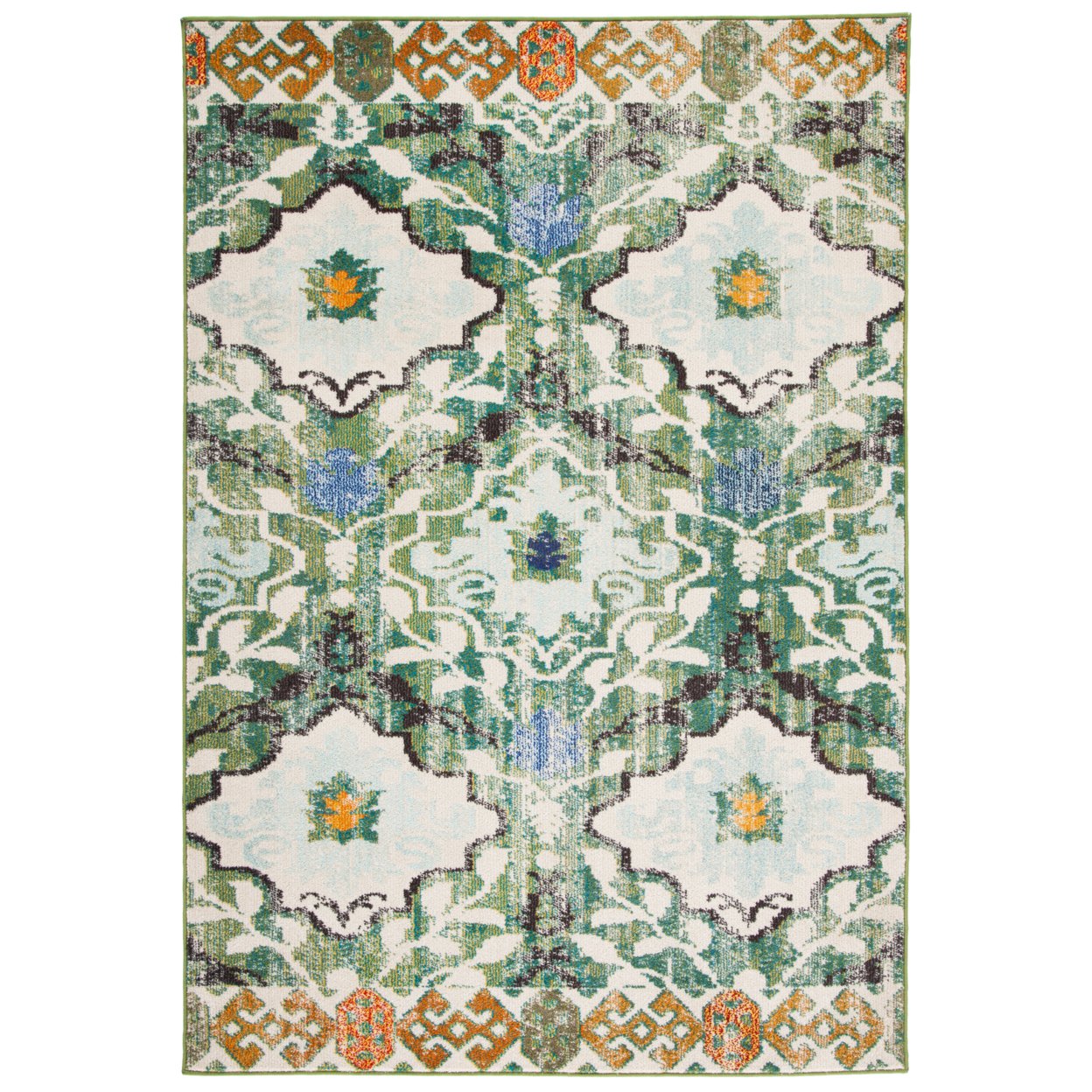 SAFAVIEH Madison Collection MAD445Y Green / Ivory Rug - 8' X 10'