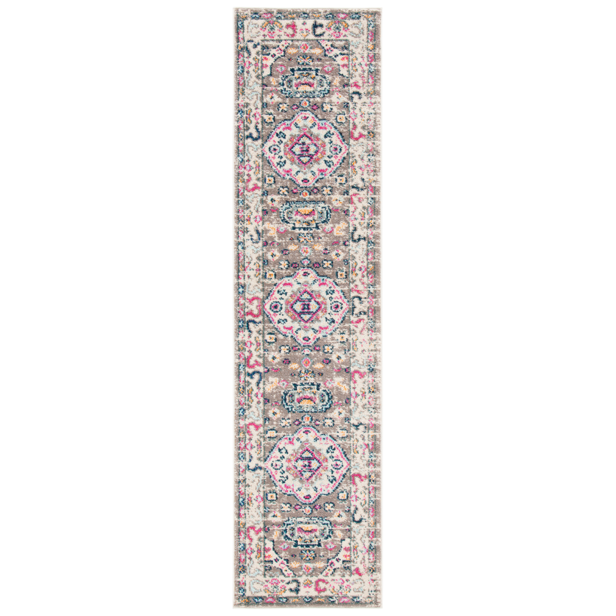 SAFAVIEH Madison Collection MAD468E Taupe / Ivory Rug - 2' X 8'