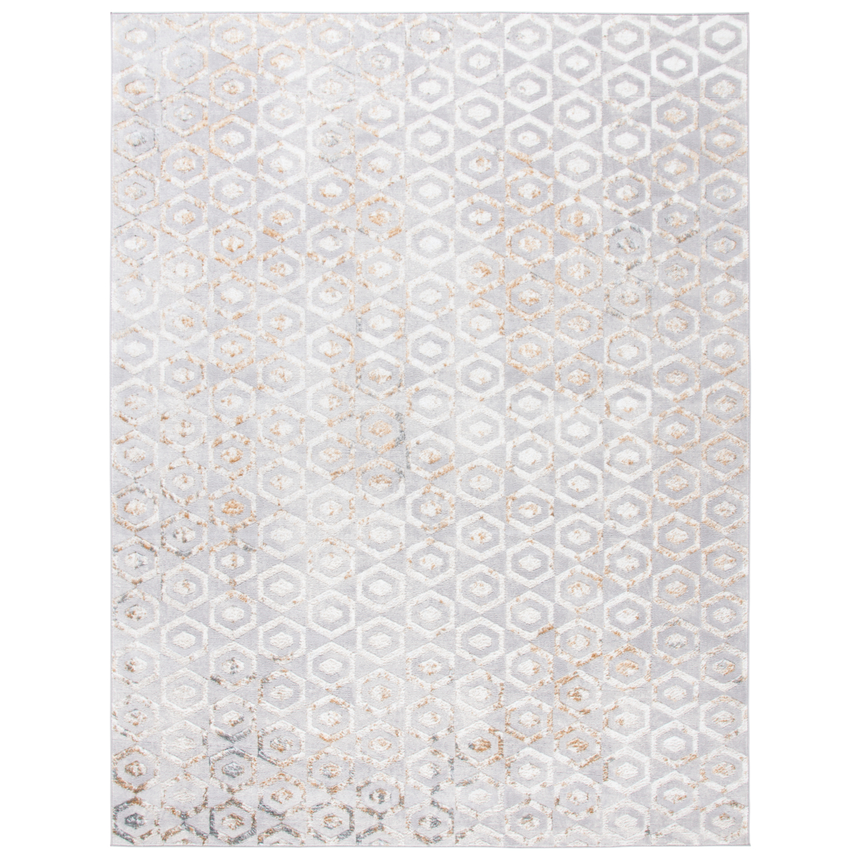 SAFAVIEH Orchard Collection ORC608F Grey / Gold Rug - 8 X 10