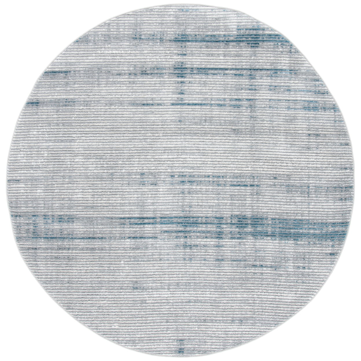 SAFAVIEH Orchard Collection ORC661F Grey / Blue Rug - 6-7 X 6-7 Round