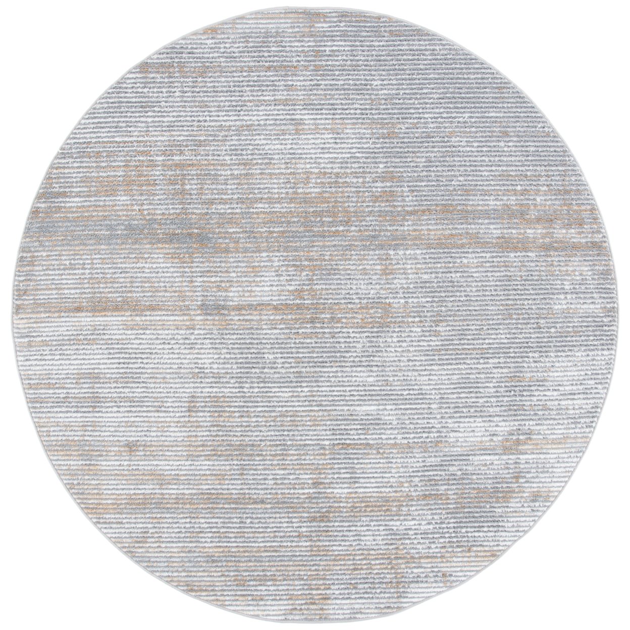 SAFAVIEH Orchard Collection ORC661G Grey / Gold Rug - 6-7 X 6-7 Round