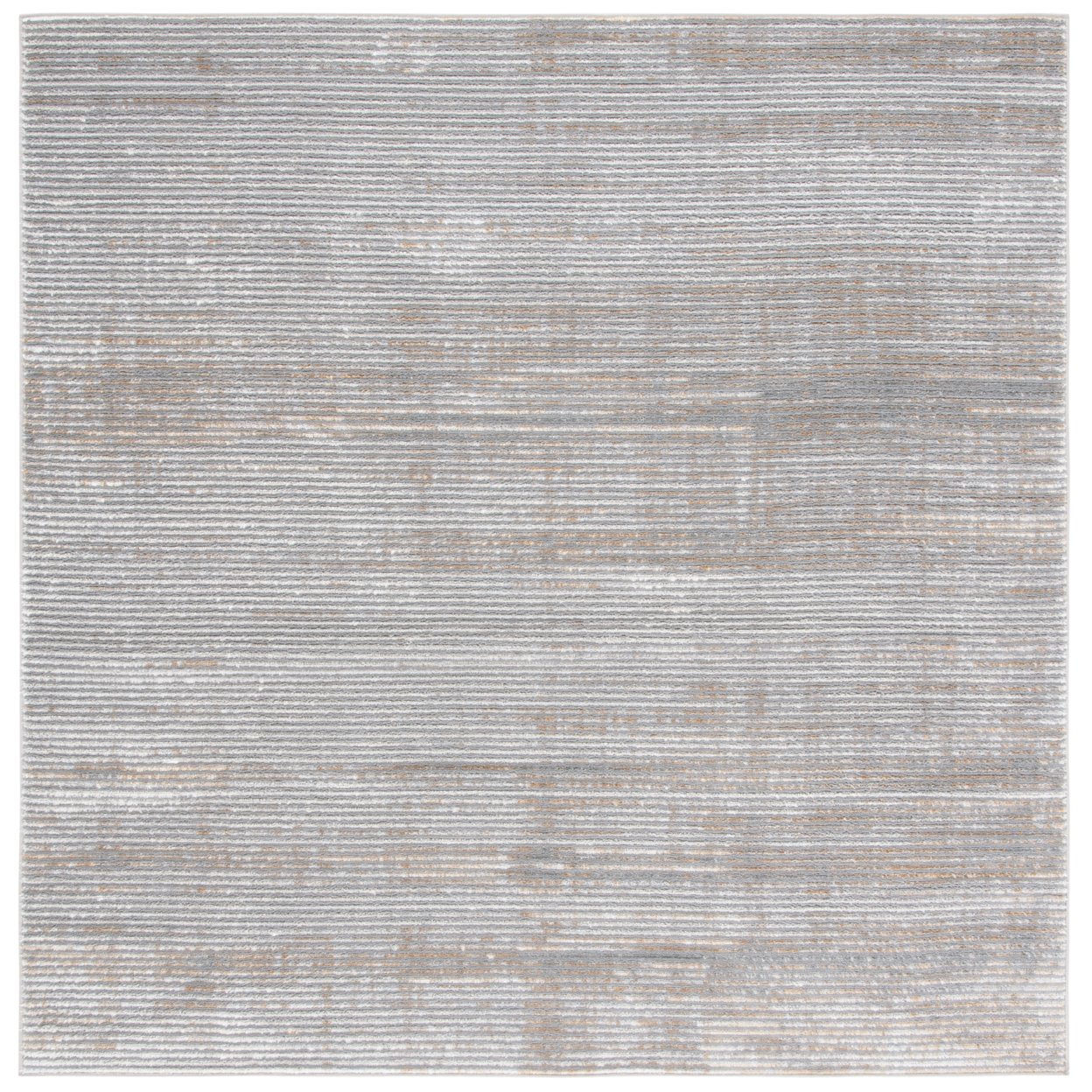 SAFAVIEH Orchard Collection ORC661G Grey / Gold Rug - 6-7 X 6-7 Square