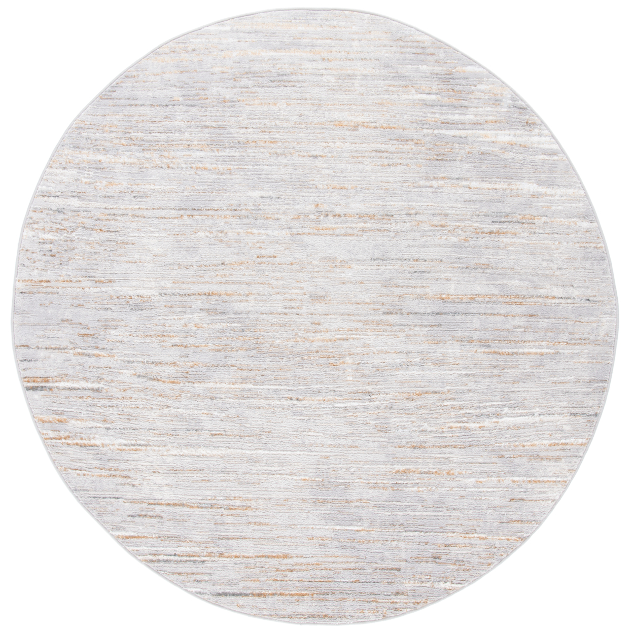 SAFAVIEH Orchard Collection ORC668G Grey / Gold Rug - 6-7 X 6-7 Round