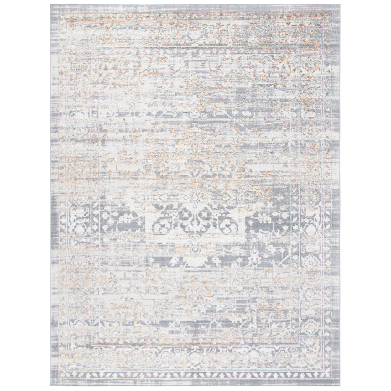 SAFAVIEH Orchard Collection ORC677F Grey / Gold Rug - 9 X 12
