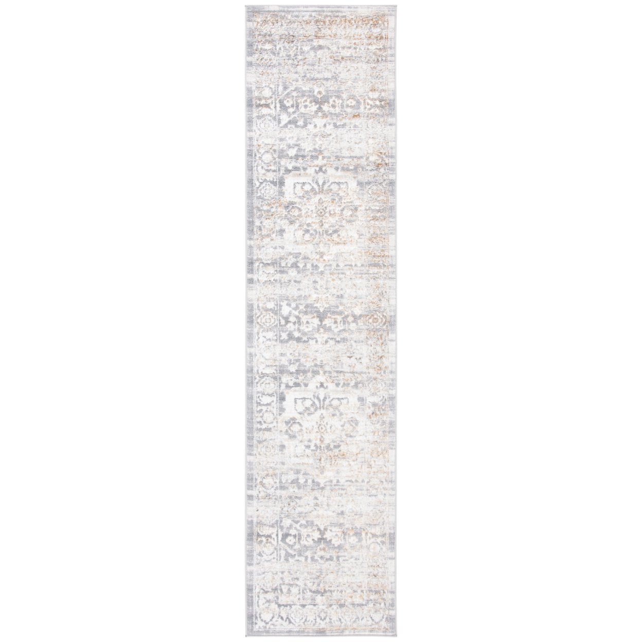 SAFAVIEH Orchard Collection ORC677F Grey / Gold Rug - 2-2 X 9