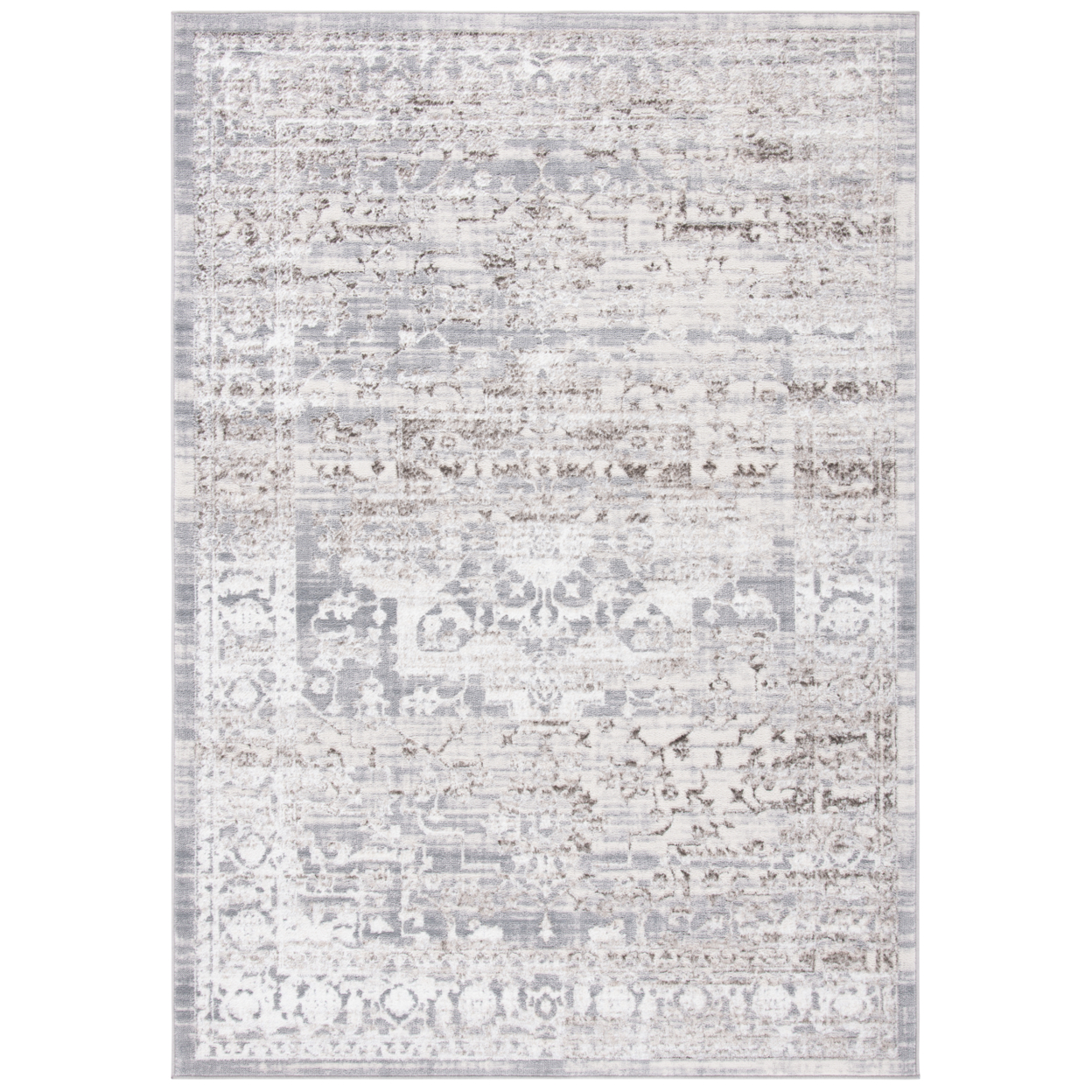 SAFAVIEH Orchard Collection ORC677G Grey / Light Grey Rug - 5-5 X 7-7
