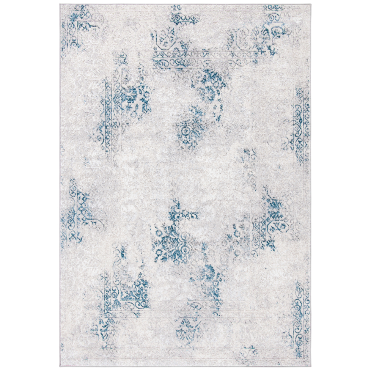 SAFAVIEH Orchard Collection ORC684F Grey / Blue Rug - 5-5 X 7-7