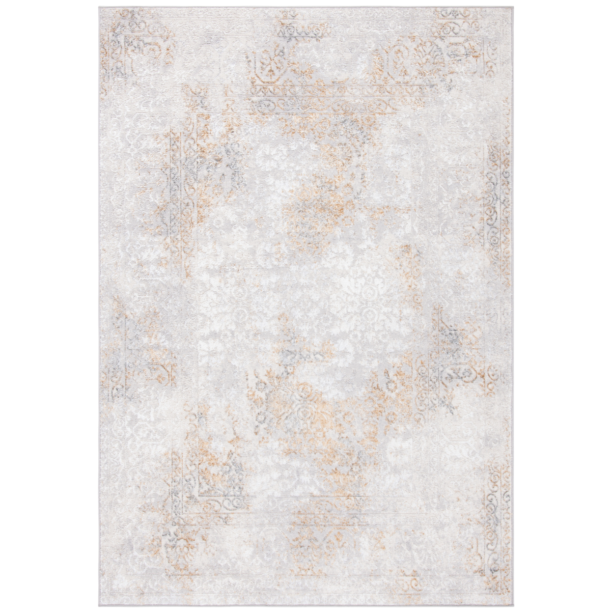 SAFAVIEH Orchard Collection ORC684G Grey / Gold Rug - 4-5 X 6-5
