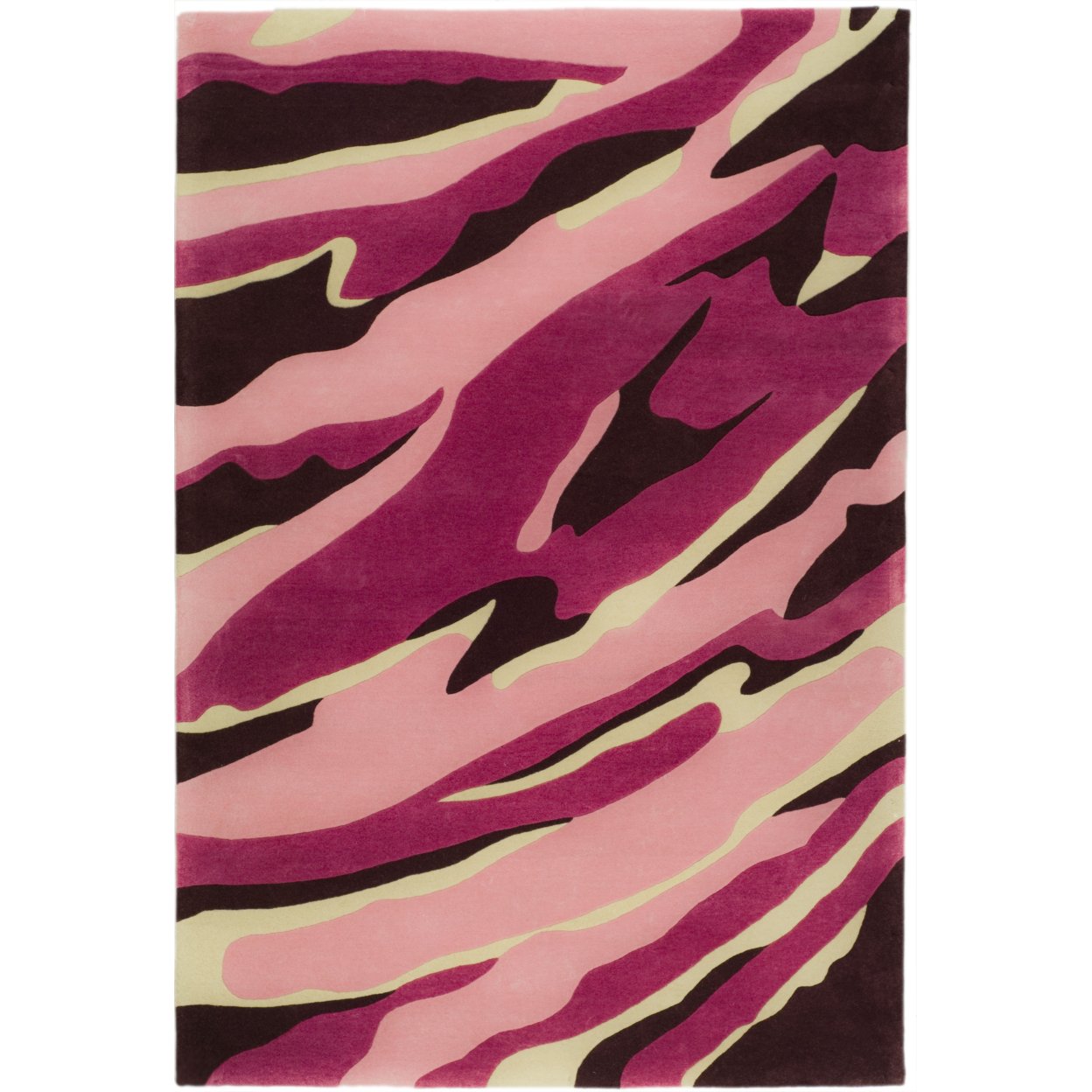 SAFAVIEH Soho Collection SOH329A Handmade Pink / Rose Rug - 7' 6 X 9' 6
